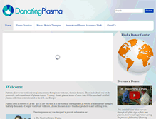 Tablet Screenshot of donatingplasma.org